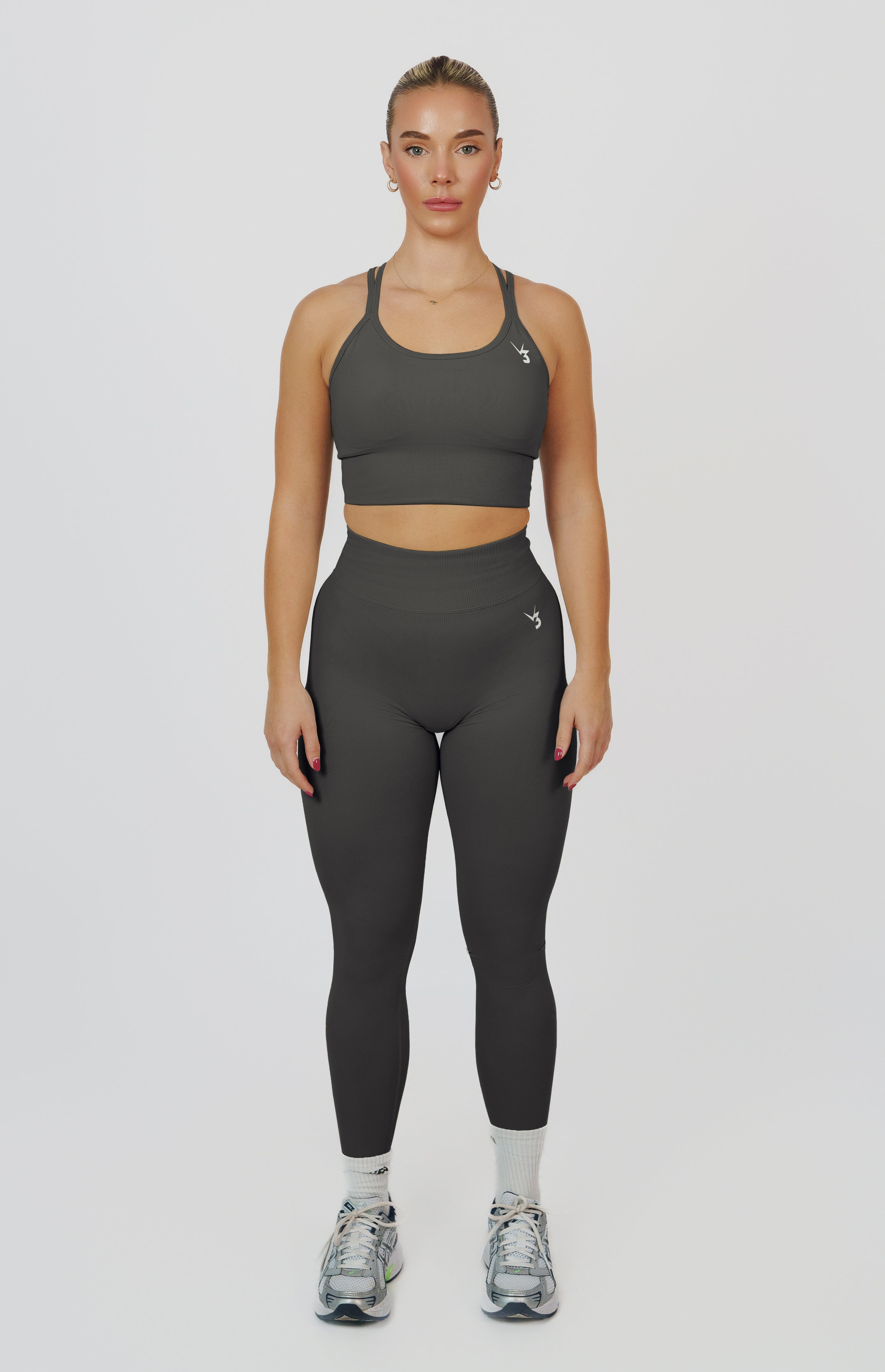 Form Seamless Strappy Sports Bra - Slate Grey