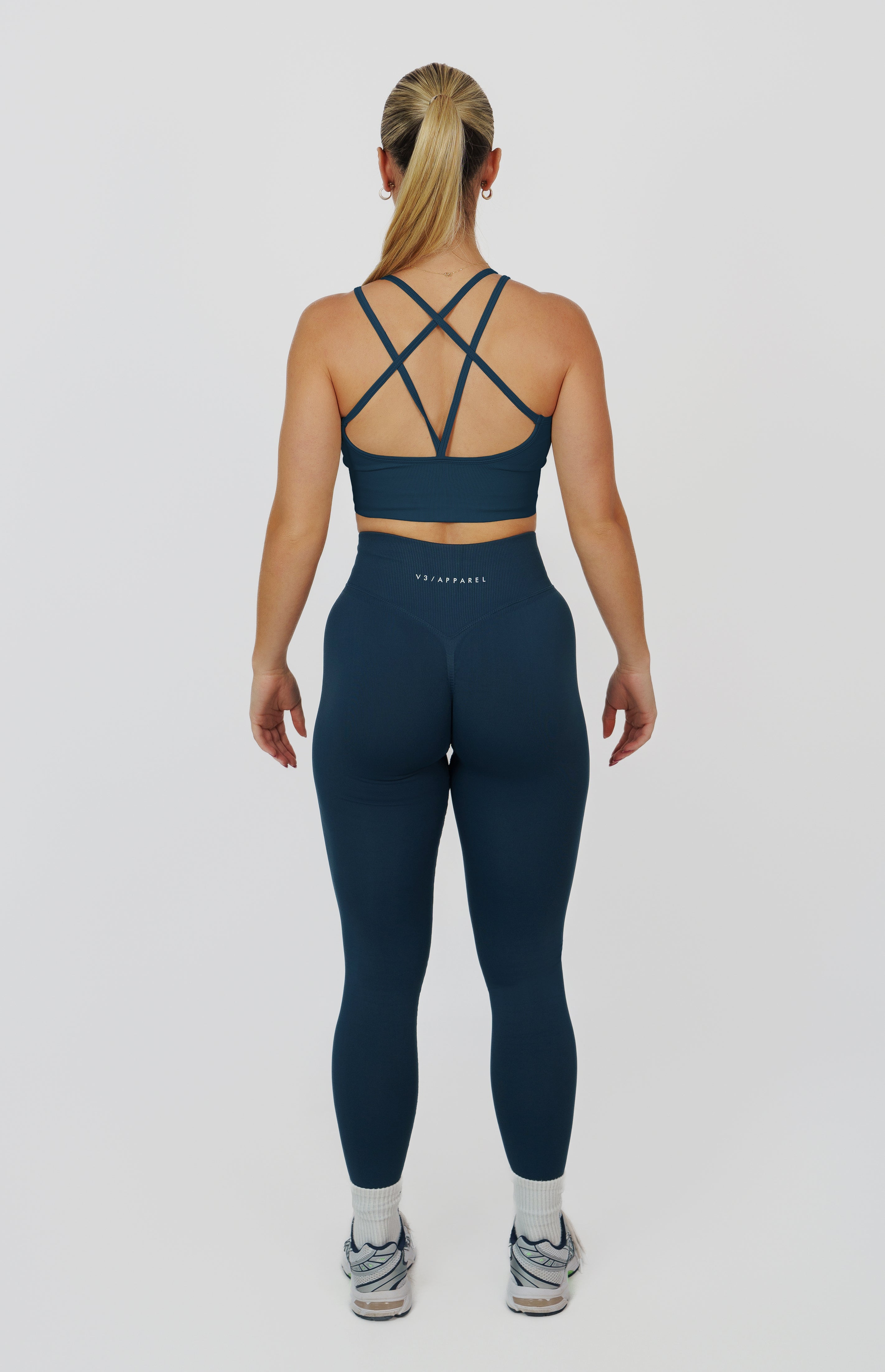 Form Seamless Scrunch Leggings & Sports Bra Set - Deep Turquoise